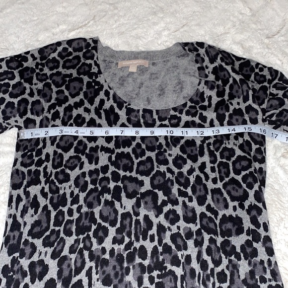 Banana Republic Cheetah print cotton viscose blend sweater dress NWOT. size XS - Picture 9 of 14